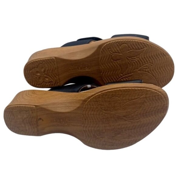 Alegria Womens Linn Blue Embroidered Floral Sandal LIN-601N Size 40 US 8-8.5 - Picture 10 of 13